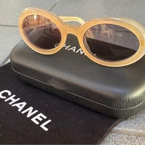 Chanel Gold Women's Sunglasses